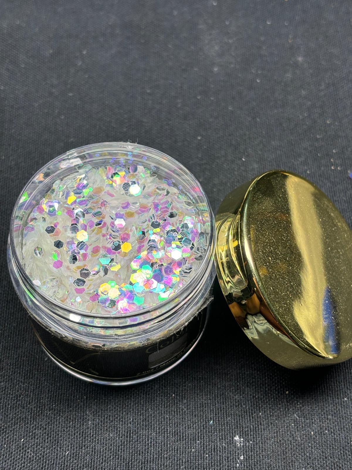 Brillo blanco tornasol