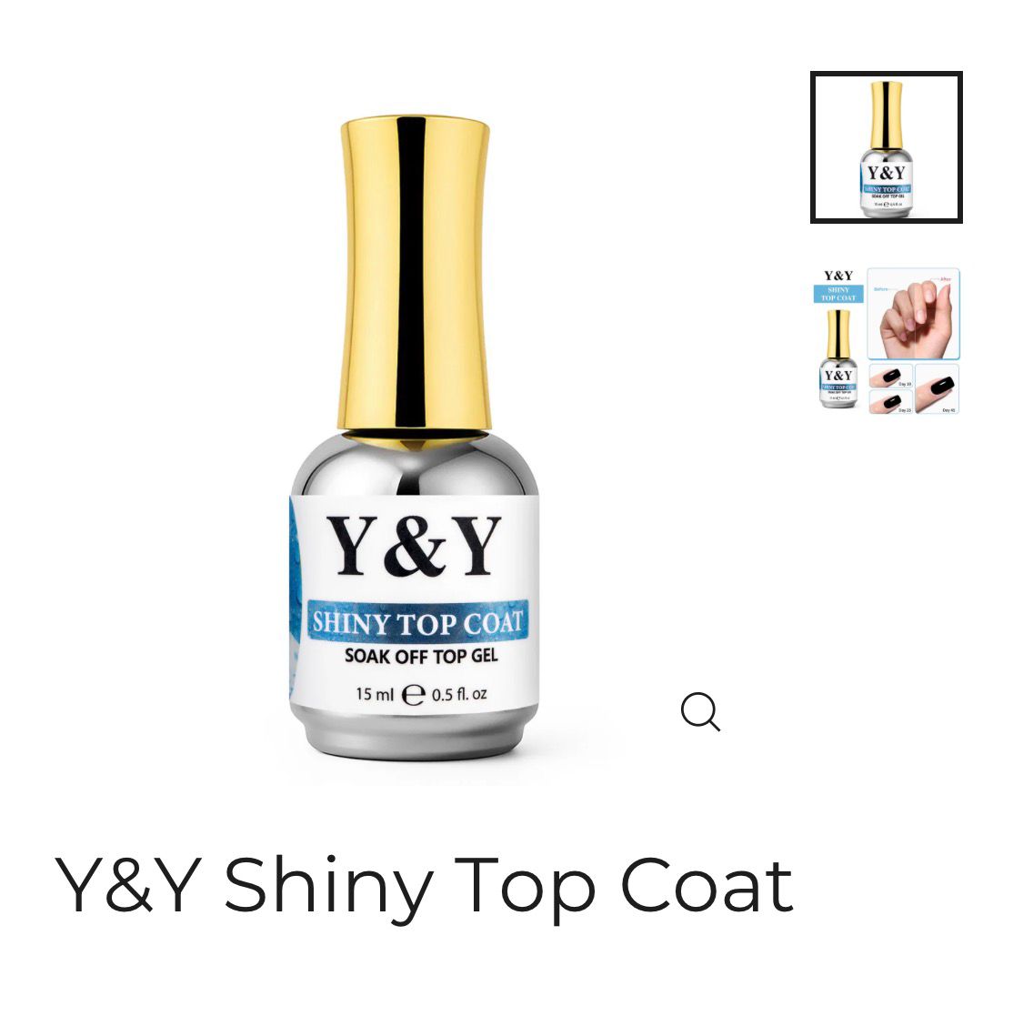 Shiny top coat