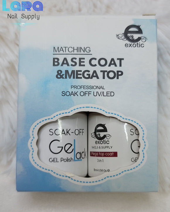 Base Coat & Mega Top / Exotic Nails Boricua
